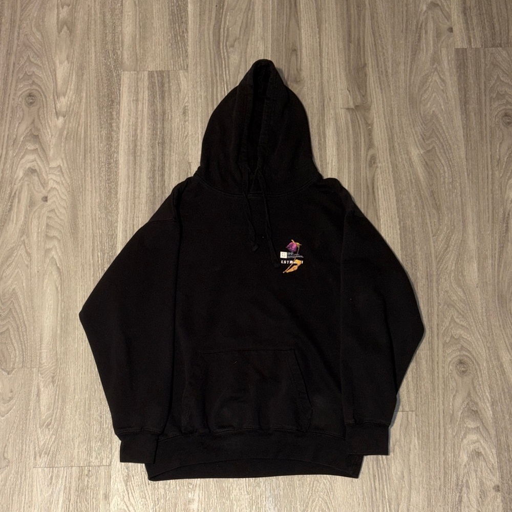 Classic Black Hoodie with Logo